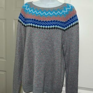 Talbots Fair Isle Sweater L